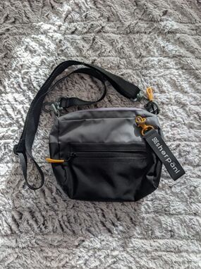 Sherpani Two-Tone Black & Gray Crossbody Bag